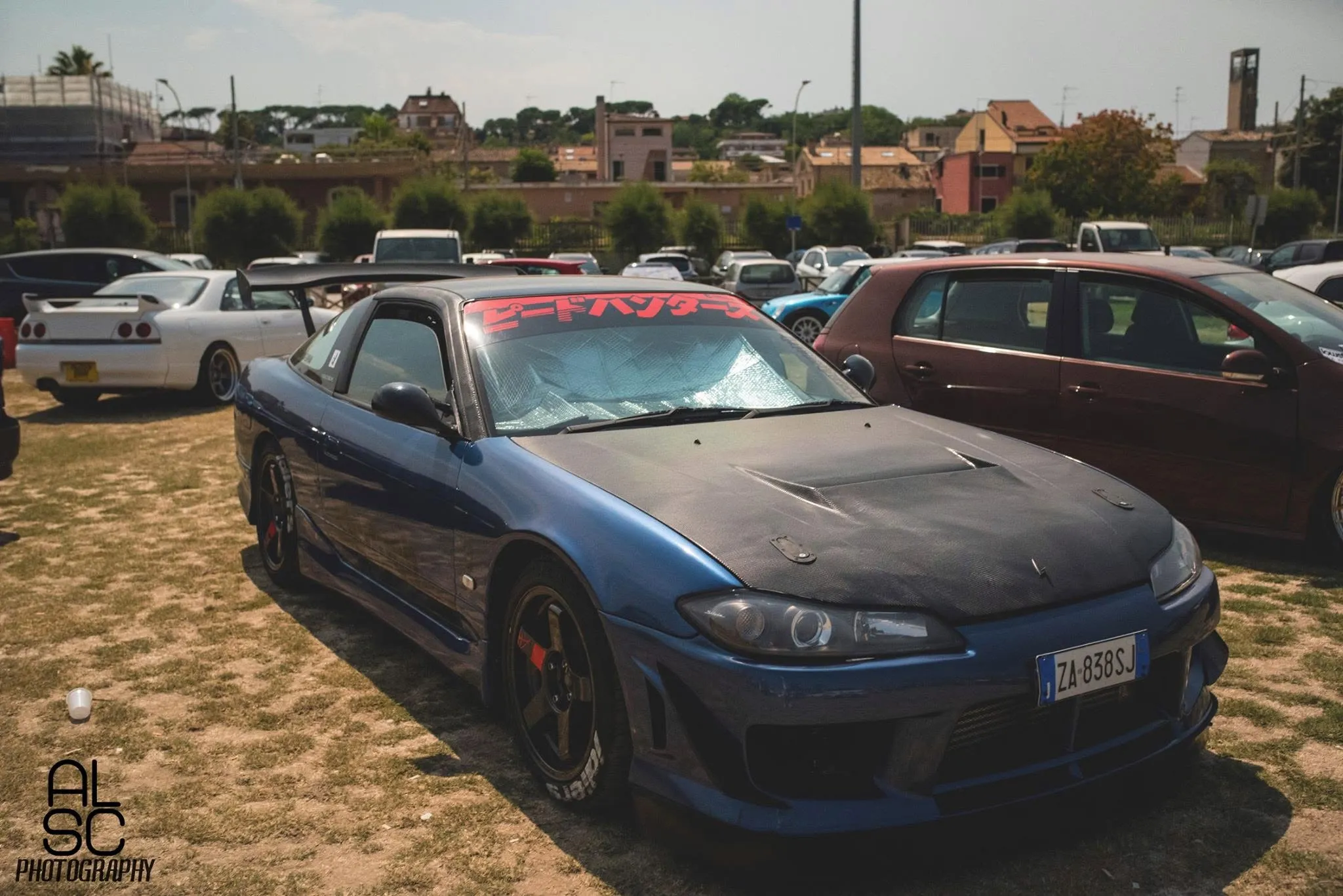 Una Silvia S15 blu: la parte JDM del raduno.